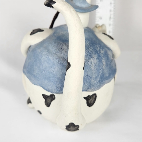 AppleTree Designs Fat Cat Fisherman Pottery Figurine. By Eduardo - Picture 6 of 10